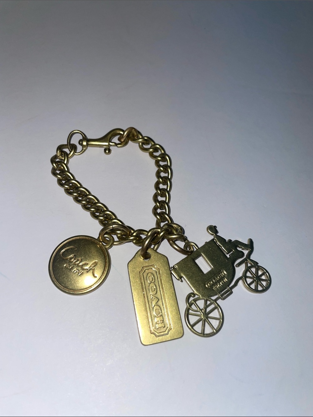 Coach Brass Bag Charm/Key Chain - Picture 1 of 5